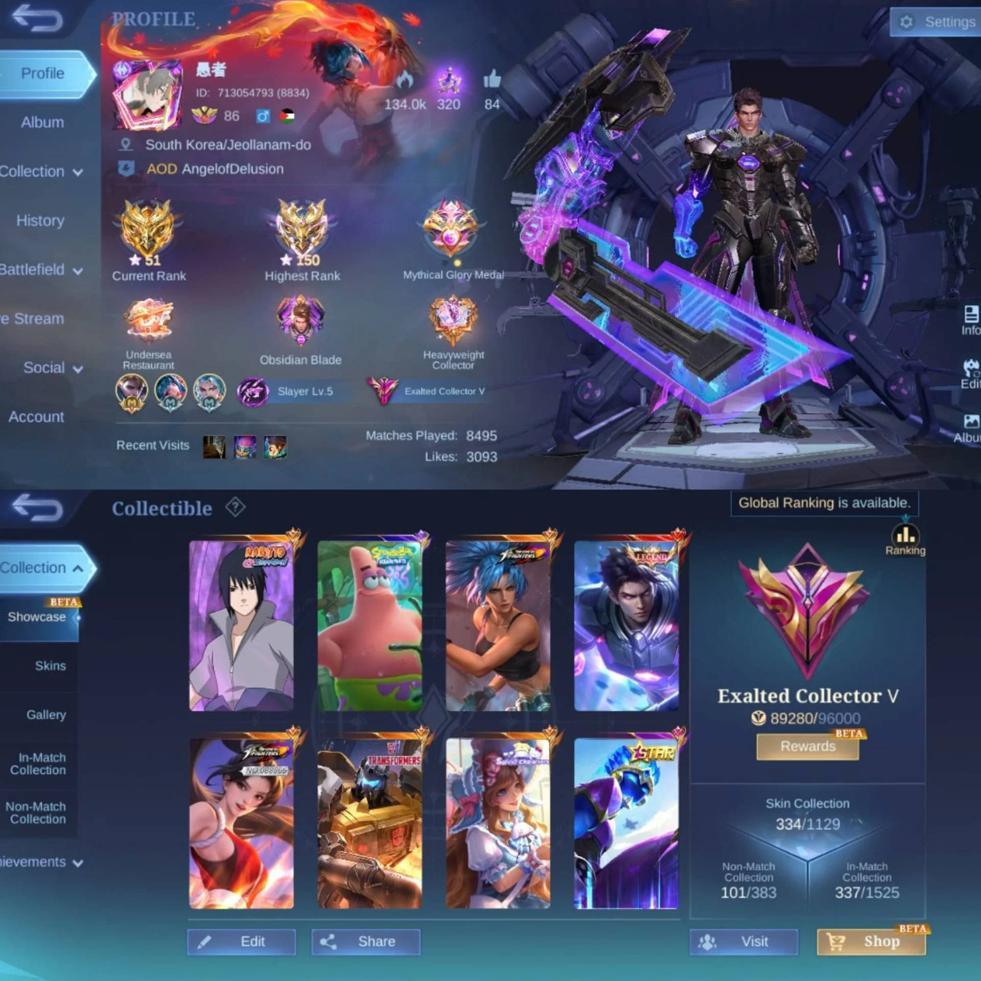 AKUN LEGEND ALU, SASUKE, MAI