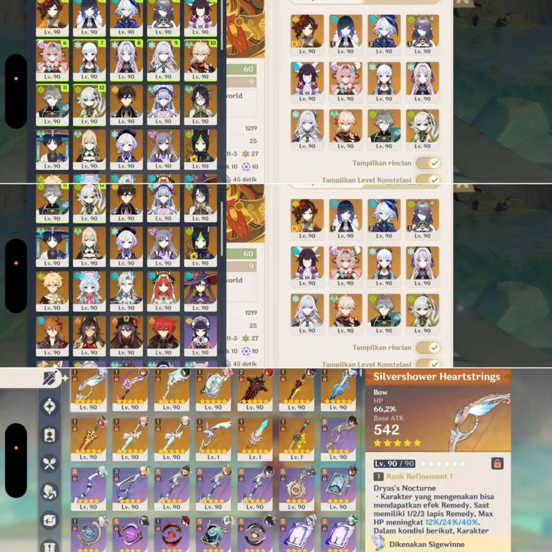 WTS C6 CHIORI, C2 FURINA, C1 LAUMA, C1 YELAN