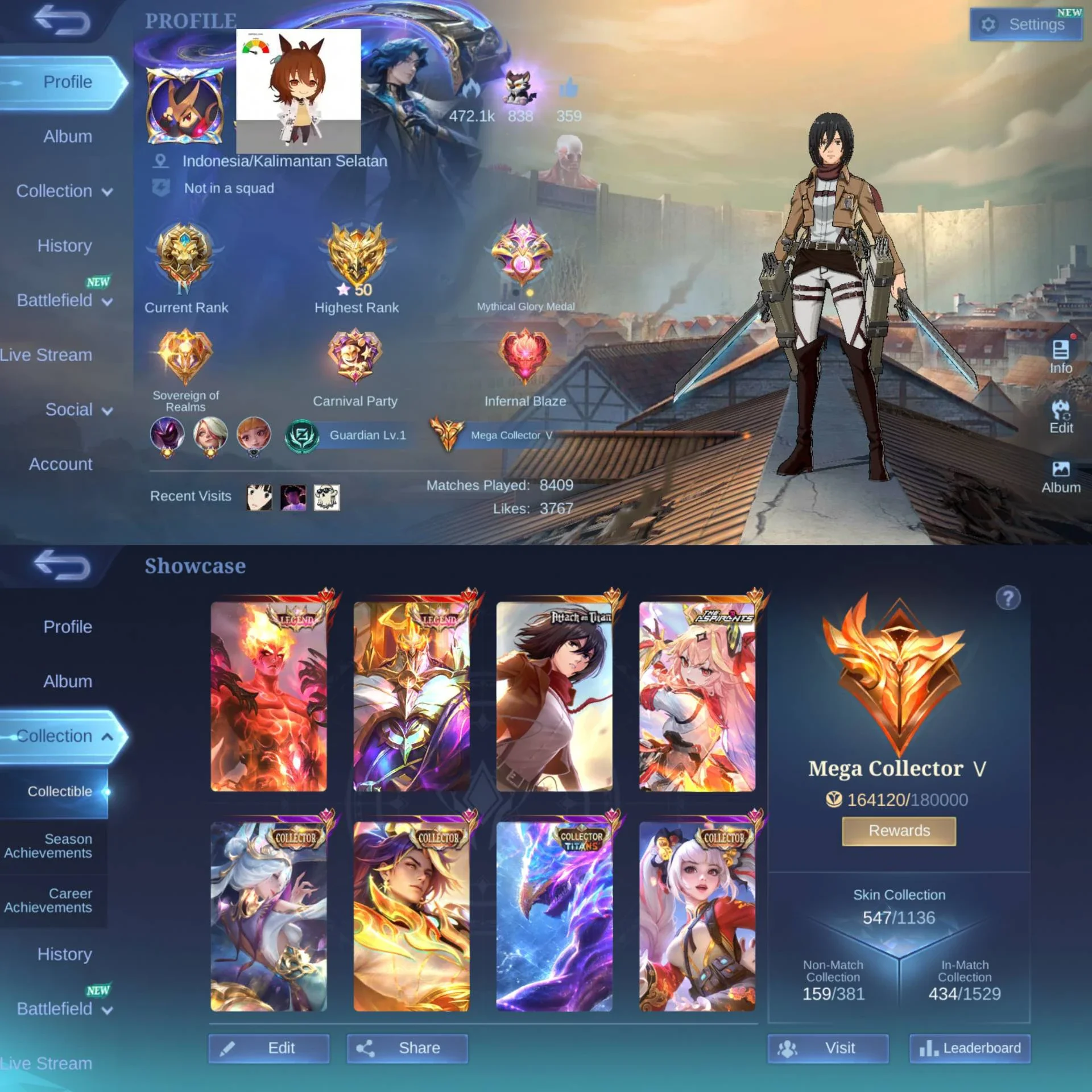 2 LEGEND VALIR JOHNSON, ASPI GUIN, 2 PRIME CLAUDE YUZHONG, 4 CC