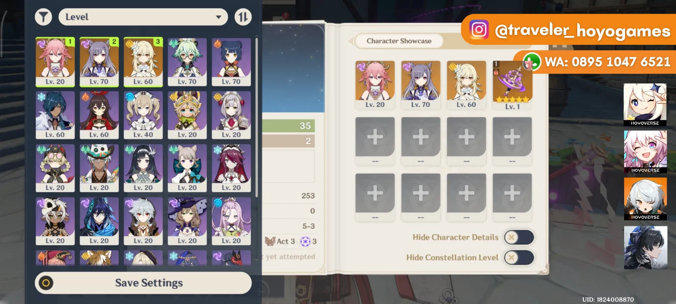 Yae Sign AR 35 MC Lumine All Unset