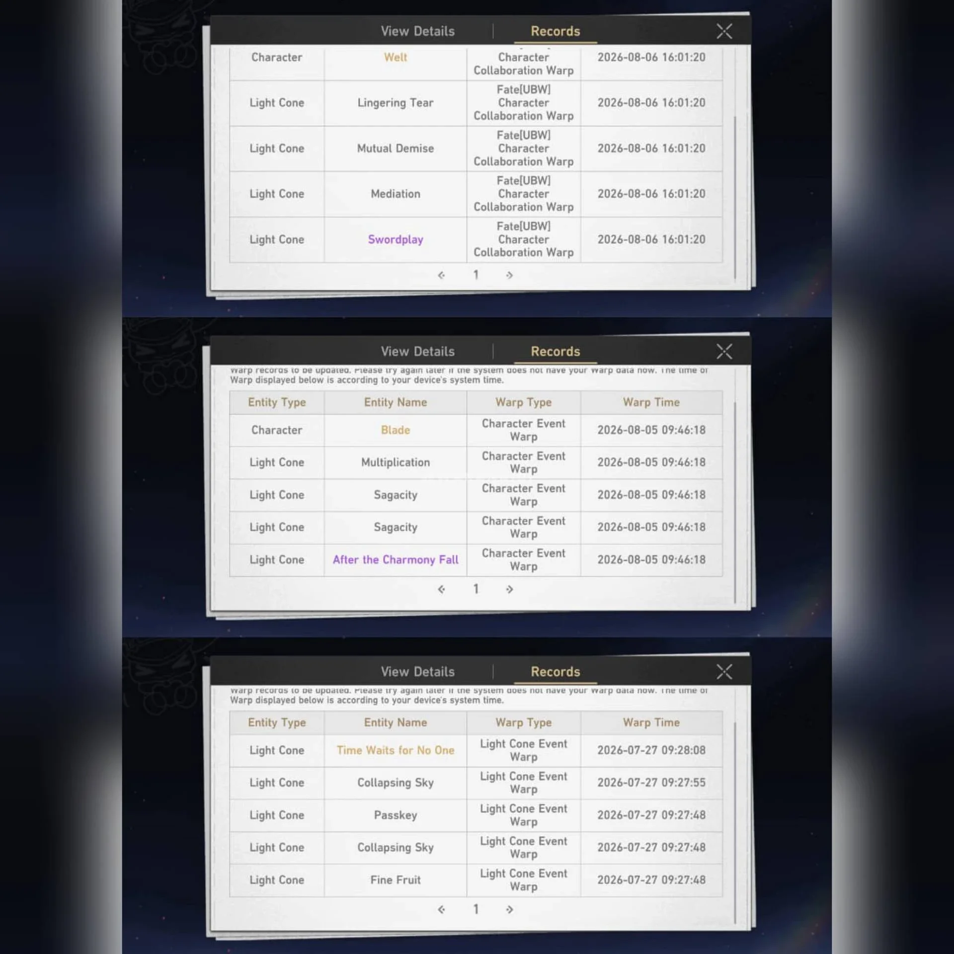 ALL REMEMBRANCE SIGN+EIDOLON, ARCHER E1S1+RIN, PREM SW999 ALL SIGN, ETC | 3 BANNER RATE ON.