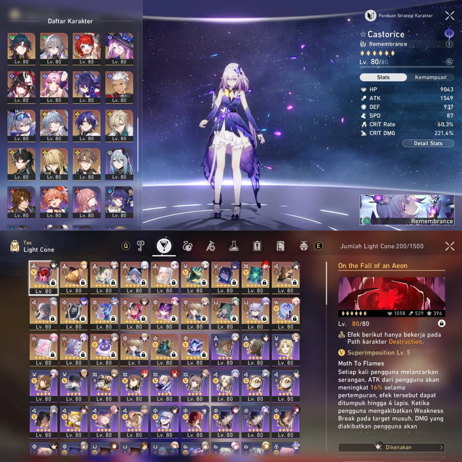 AKUN HSR ENDGAME EZZ ALL CONTENT