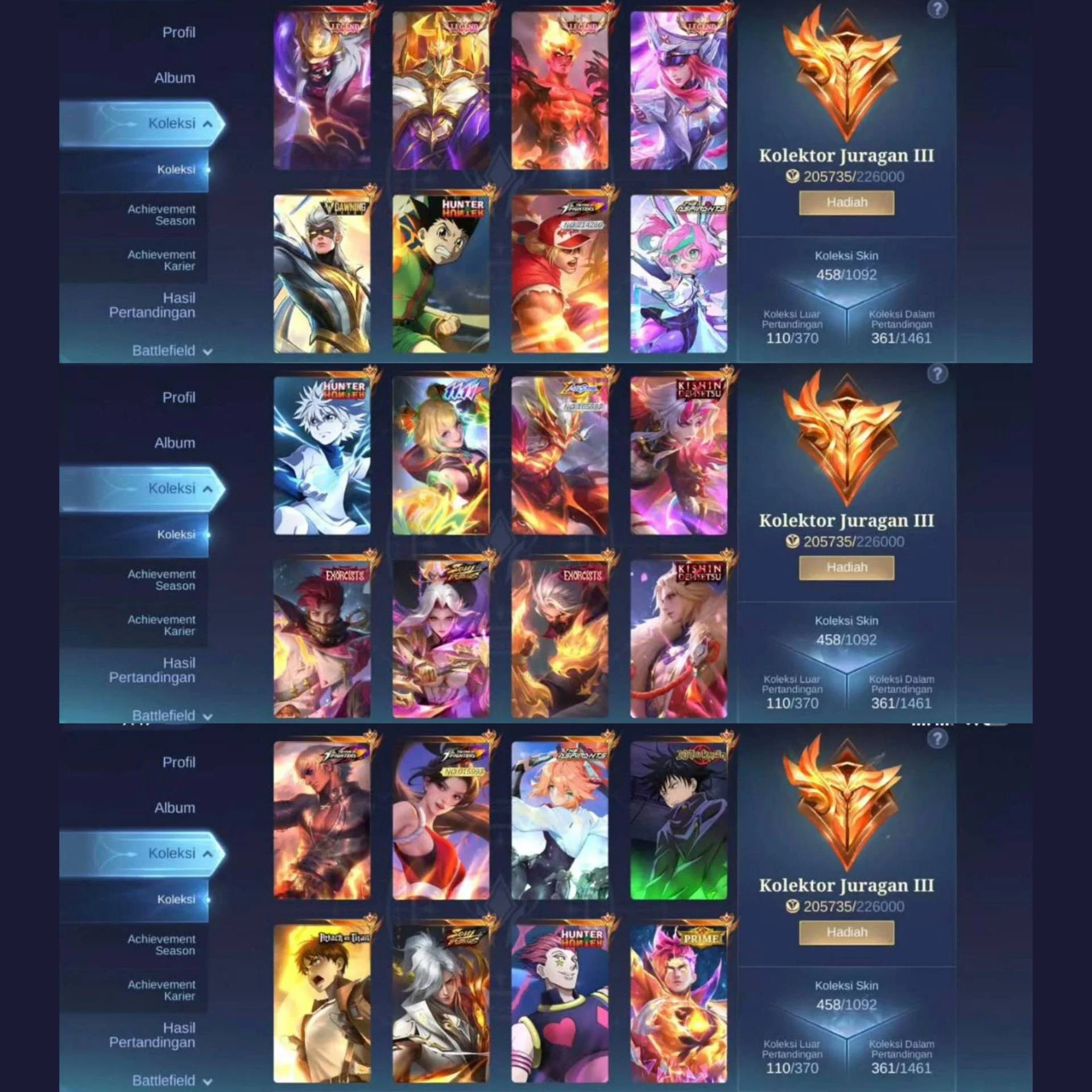 ML AKUN GOLD LANE JURAGAN 3