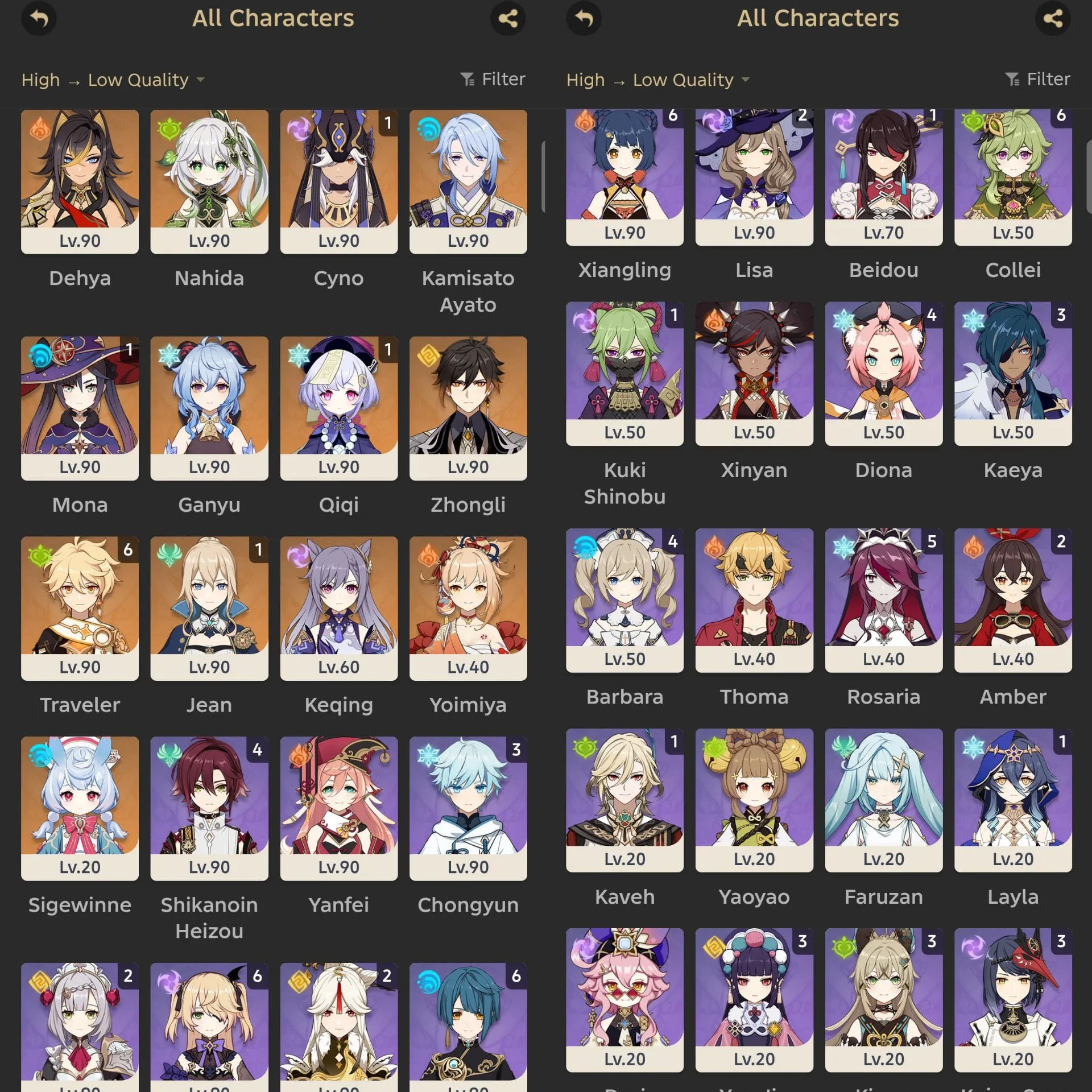 ACCOUNT GENSHIN