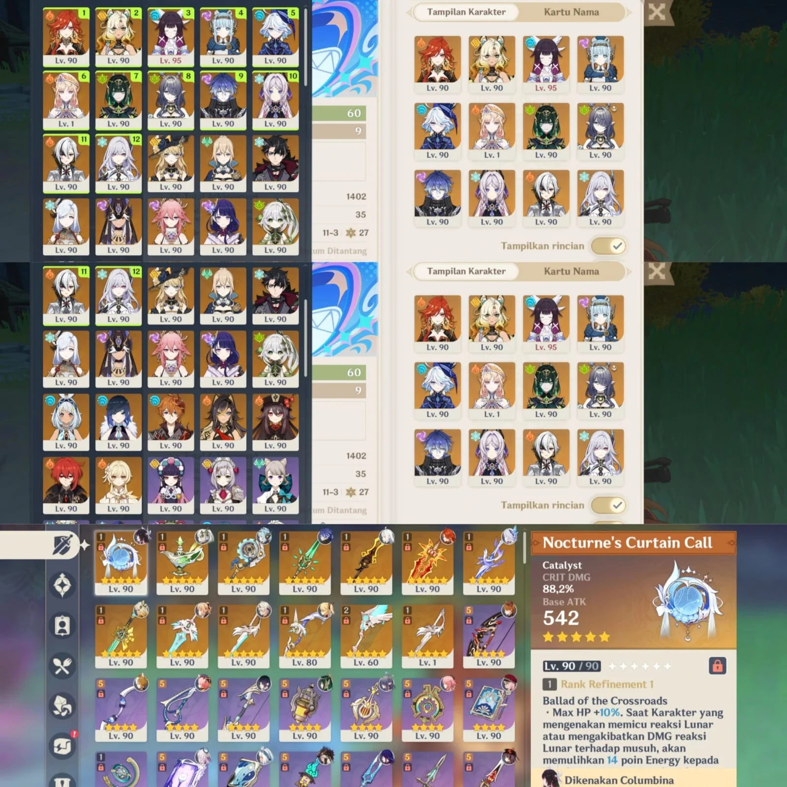 AKUN ENDGAME GENSHIN + HSR + ZZZ