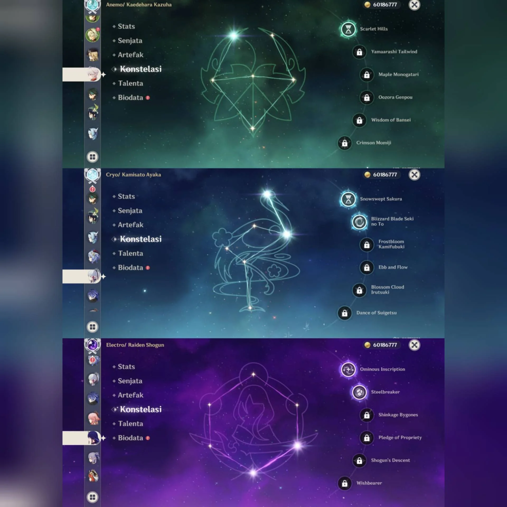 RAIDEN C2, AYAKA C2 & FULL SKIN