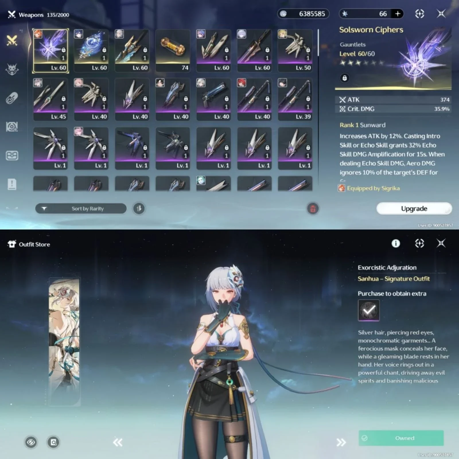 8 LIMIT+2 SIGN, UID 900 & SANHUA SKIN