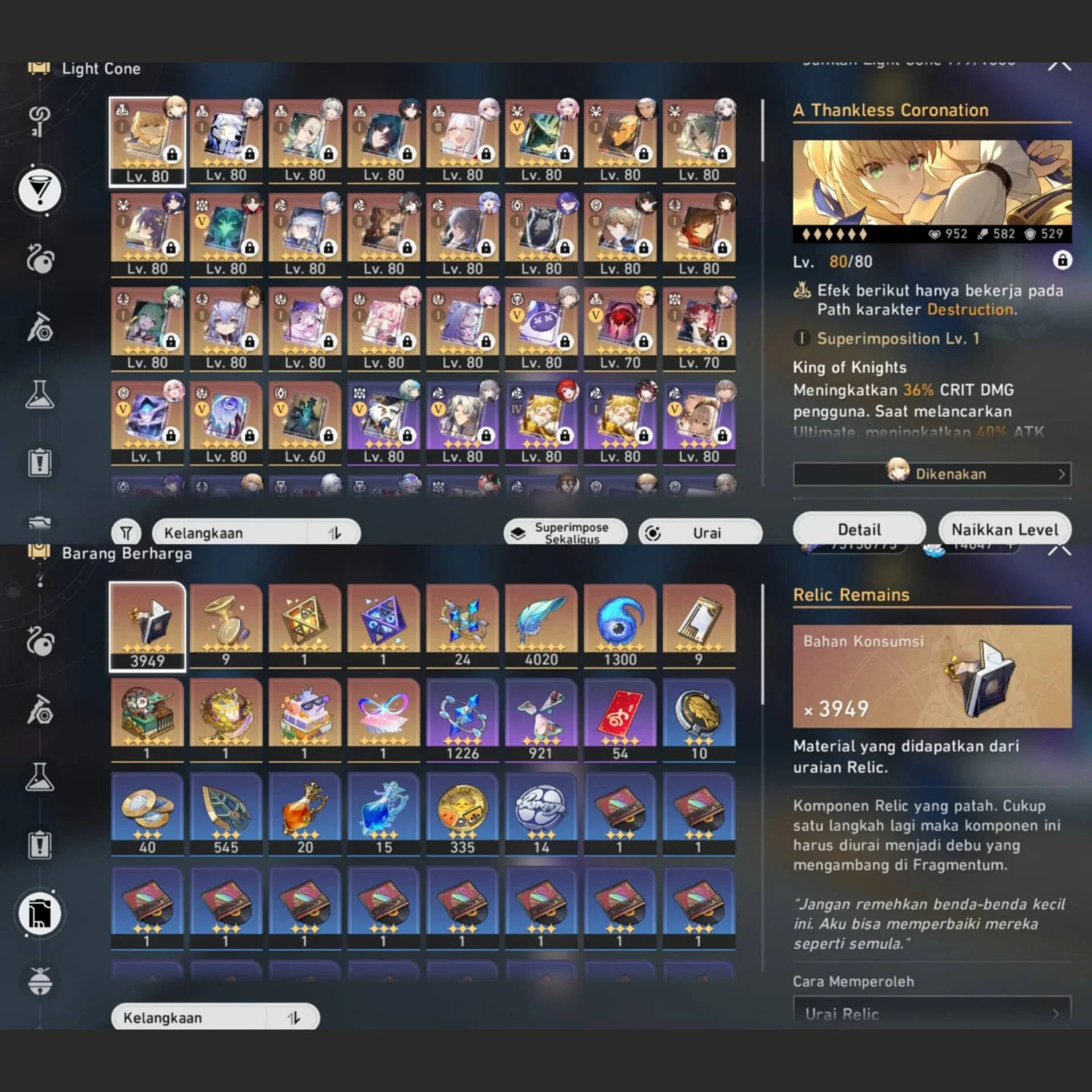 ENDGAME CASTORICE E2 + SABER E2 RATE ON