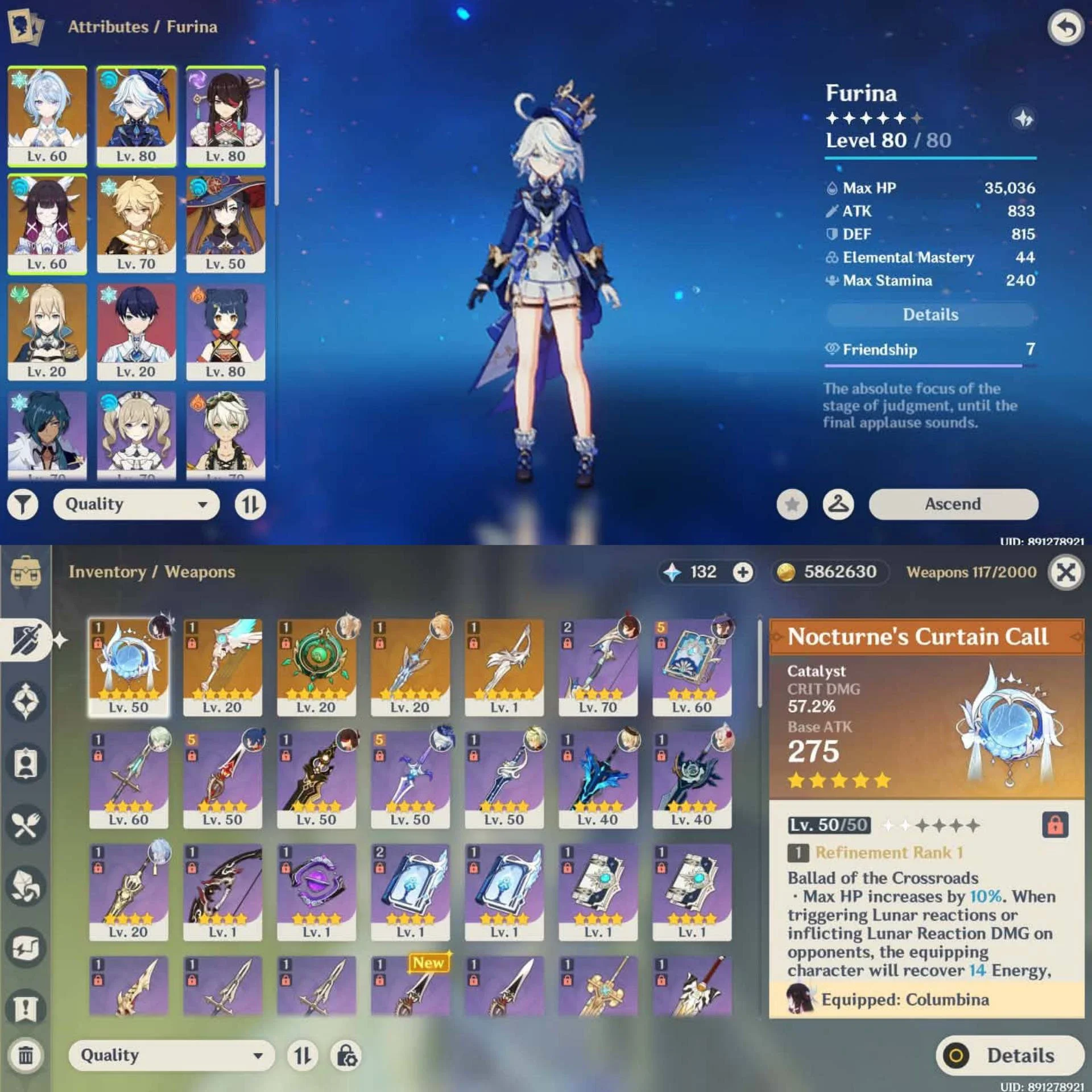 ODETTE + COLUMBINA SIGN + FURINA