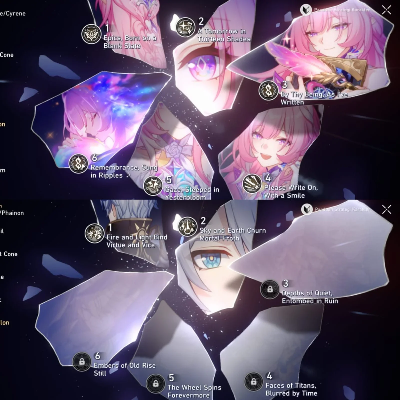 CYRENE E6 PHAINON E2 CASTORICE E2