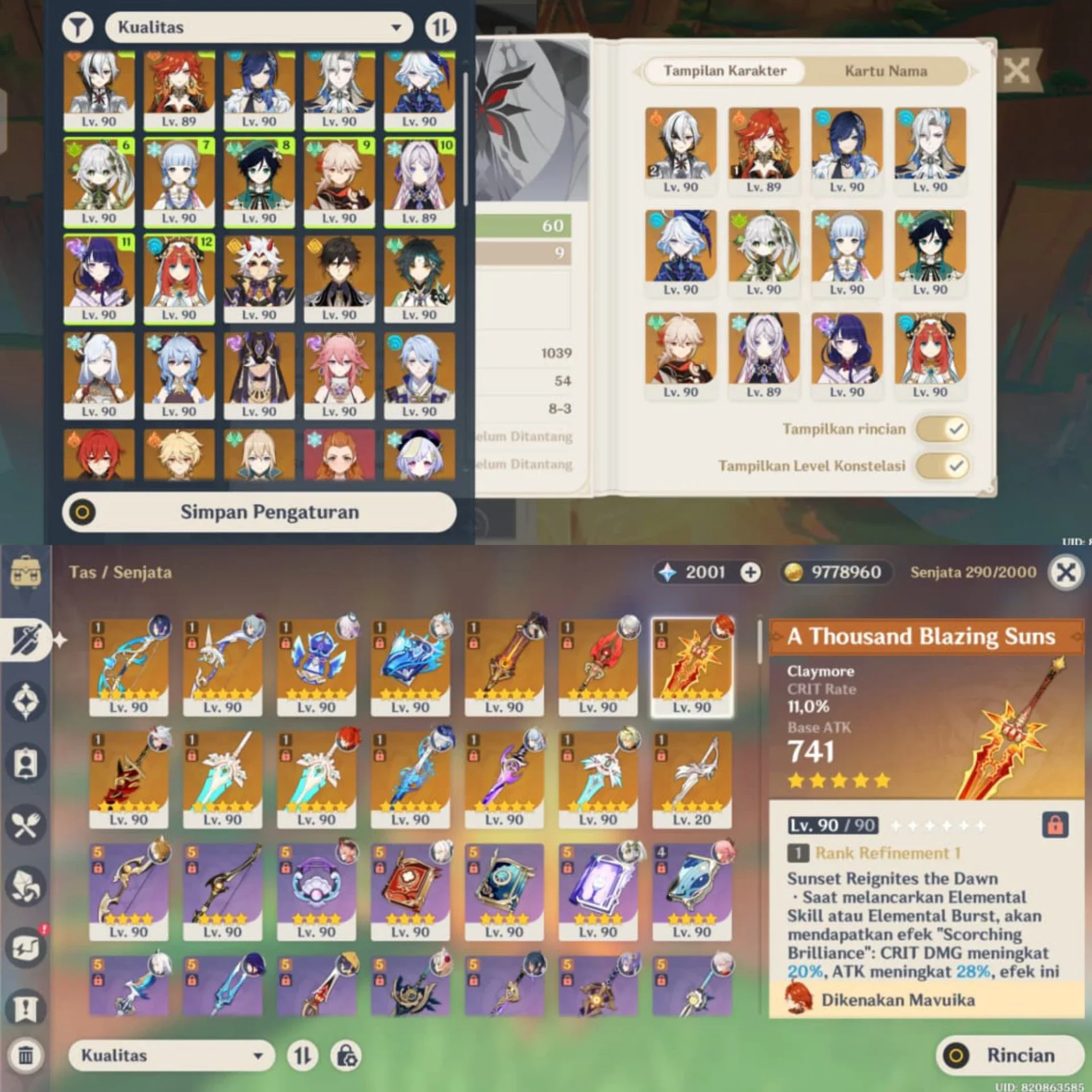 ACCOUNT GENSHIN
