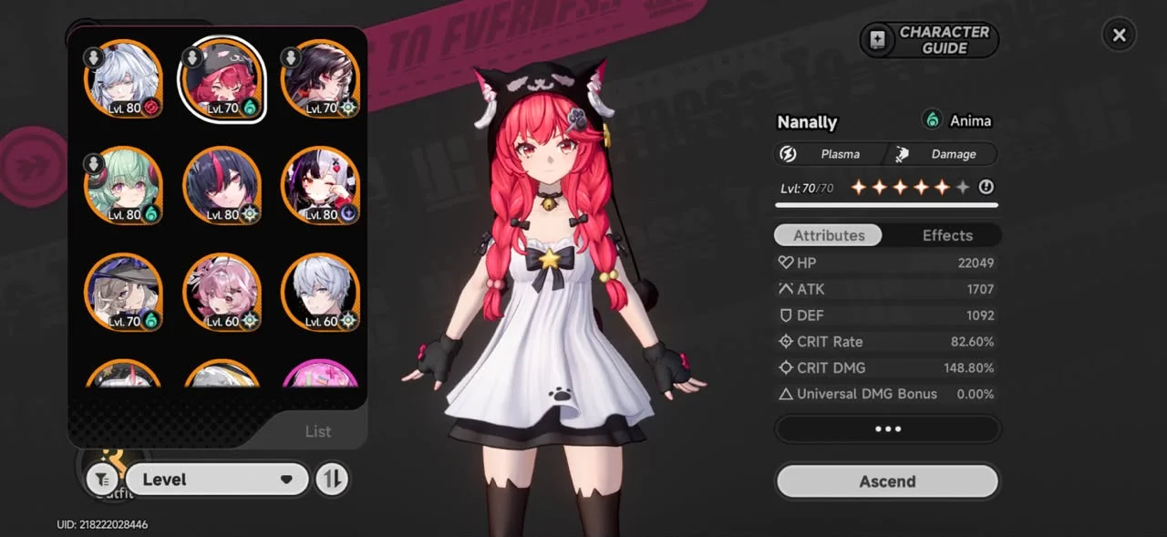 SEA | 16x 5-Star (5x Sigs) | Nanally+Skin+Sig, Hotori A1+Sig, Zankou+Sig,Iroi, Shinku+Sig, Lacrimosa+Sig | 60 Pity | TTP-006