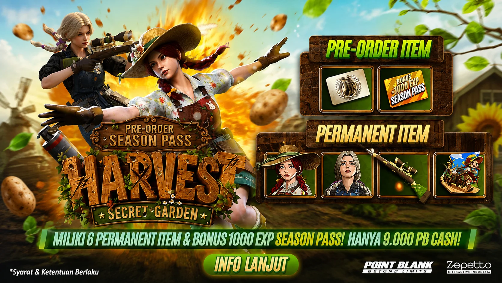 PRE-ORDER ITEM SEASON PASS HARVEST: SECRET GARDEN TELAH HADIR!