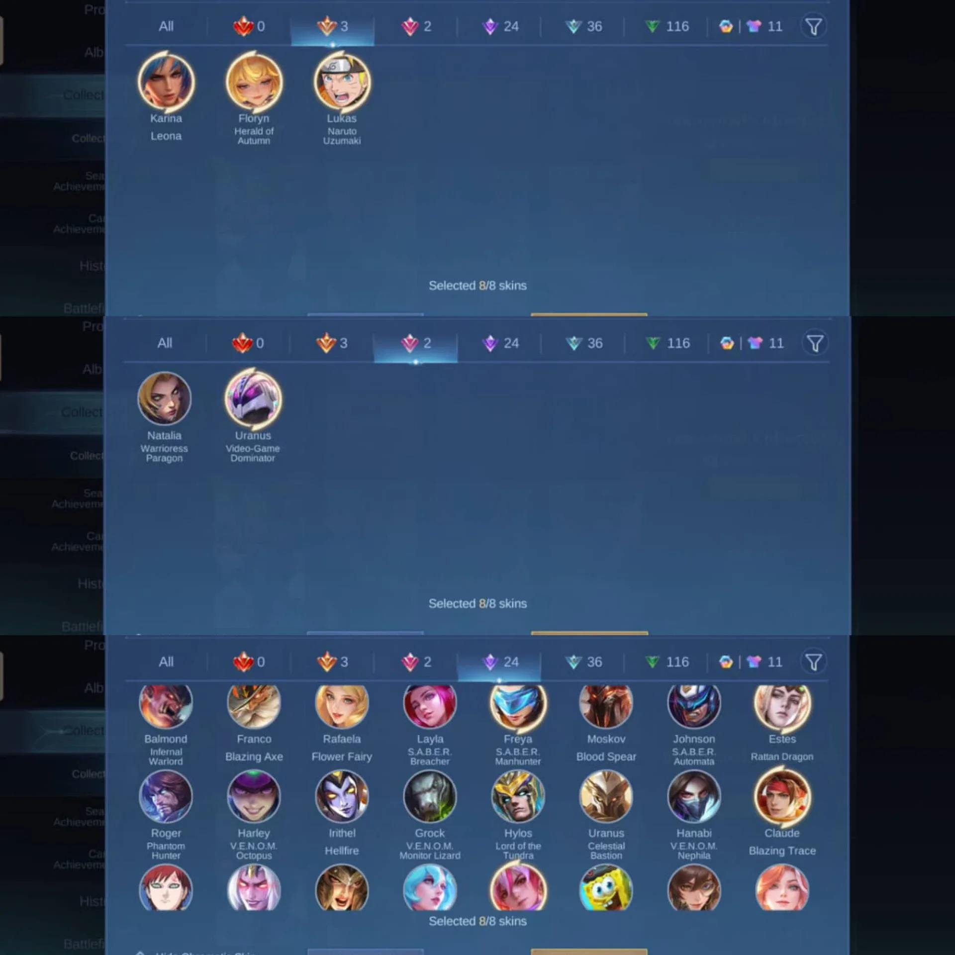 NARUTO LUKAS, KOF KARINA, FLORYN SEASON