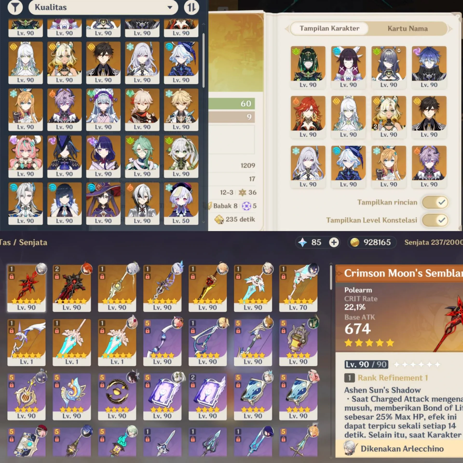 AKUN WELL BUILD SEMUA, XILONEN C2