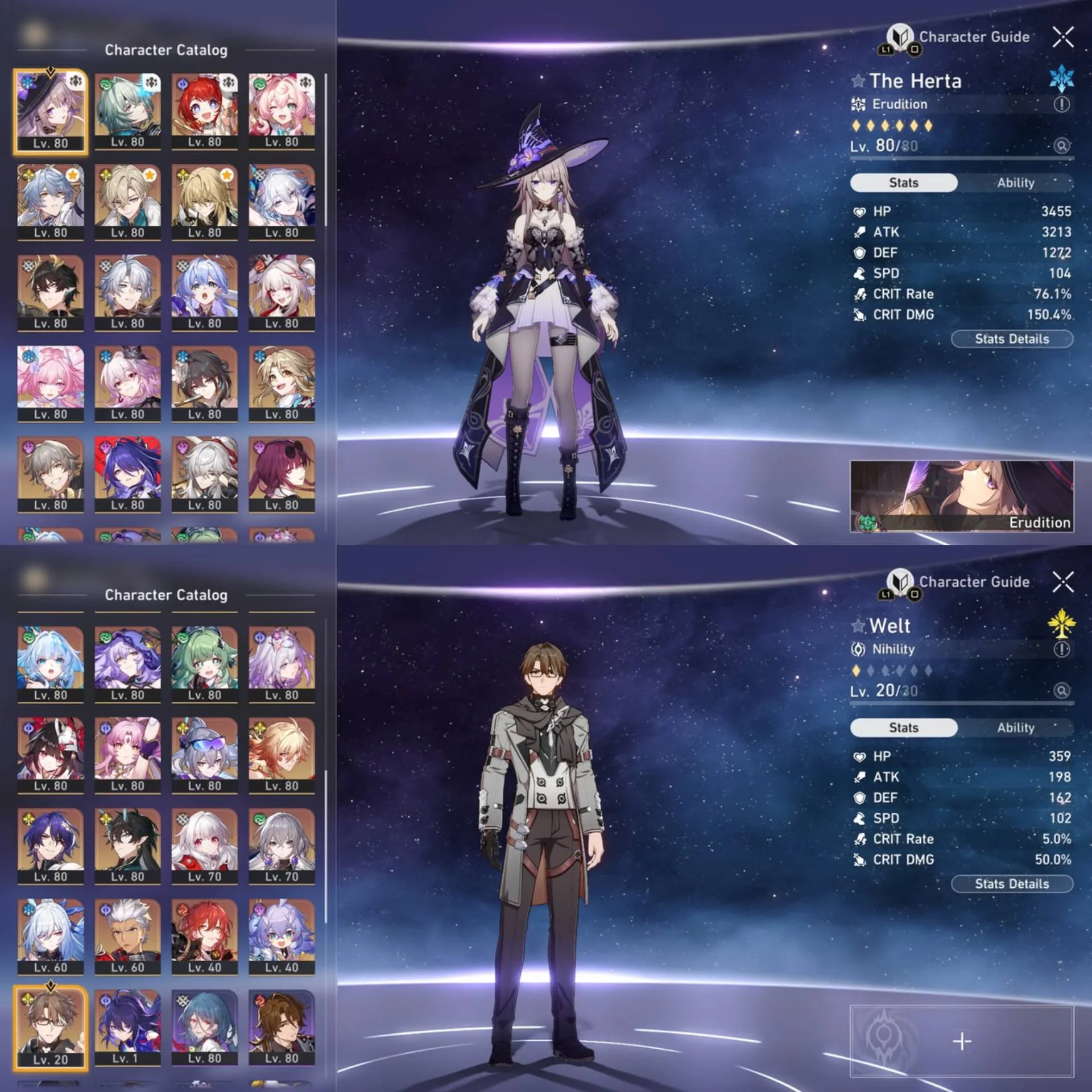 HSR ENDGAME ACCOUNT F2P 30+ limit