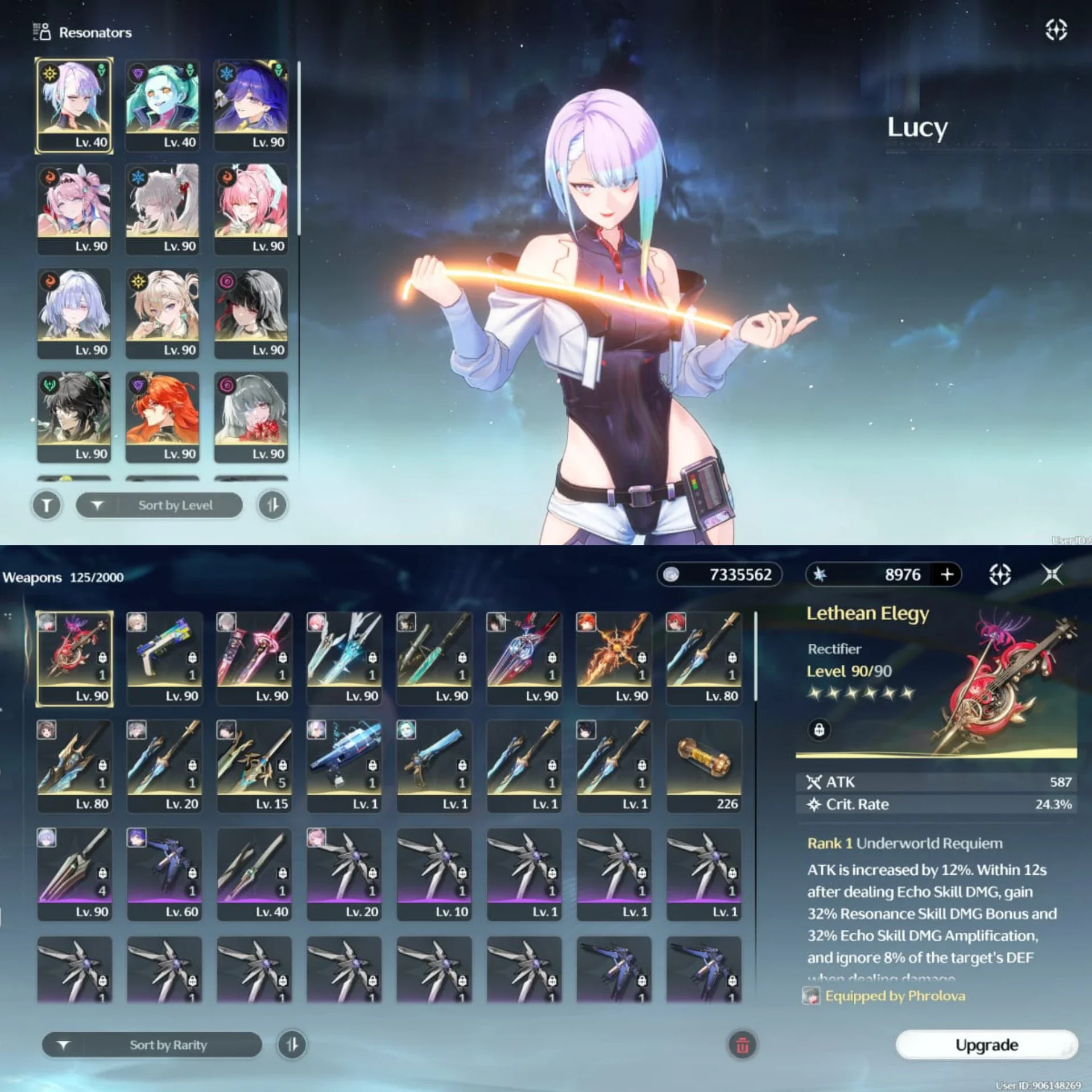 ACCOUNT END GAMW HIYUKI PREMIUM TEAM + AEMETH & LUCY RC1