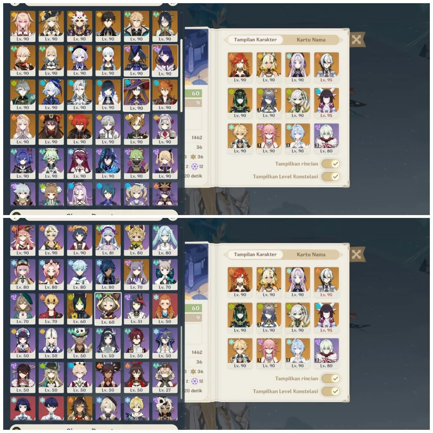 AKUN GENSHIN ENDGAME BAGUS